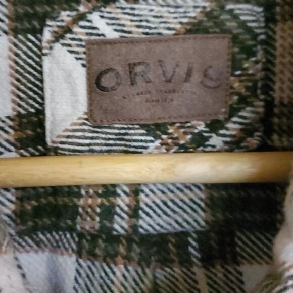 Orvis Plaid Casual Button Down LS Pocketed Heavy Sz XL Shacket Jacket Shirt - Picture 7 of 14